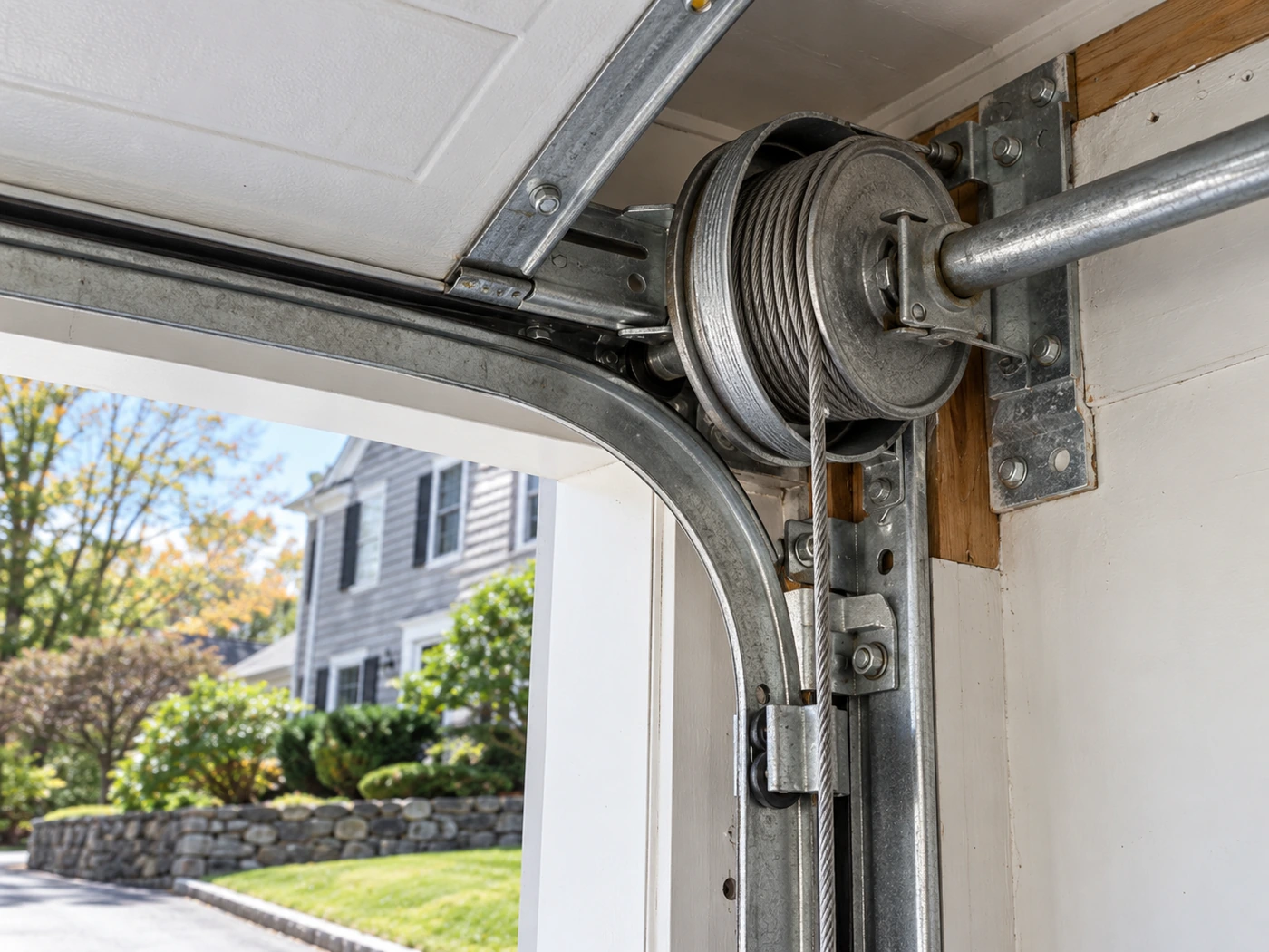 Garage Door Cable Repair Architectural Illustration