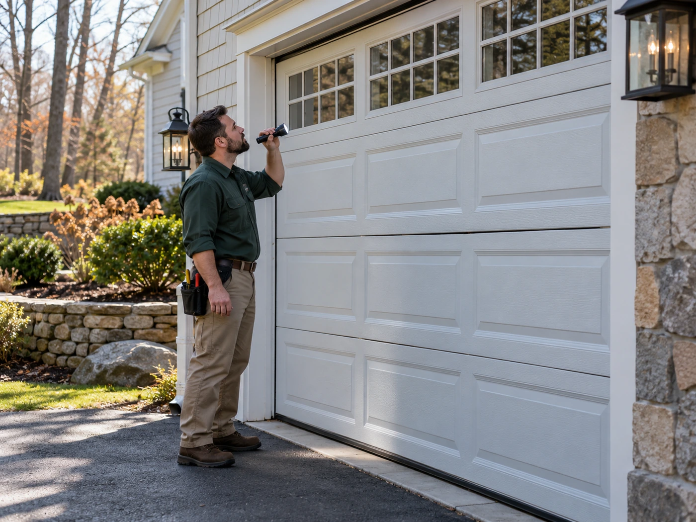 Garage Door Repair Architectural Illustration
