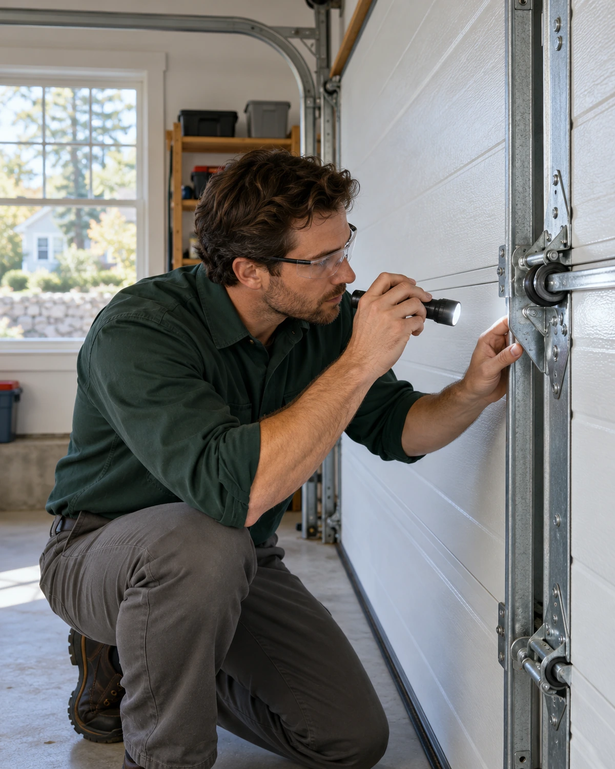 Garage Inspection Architectural Illustration